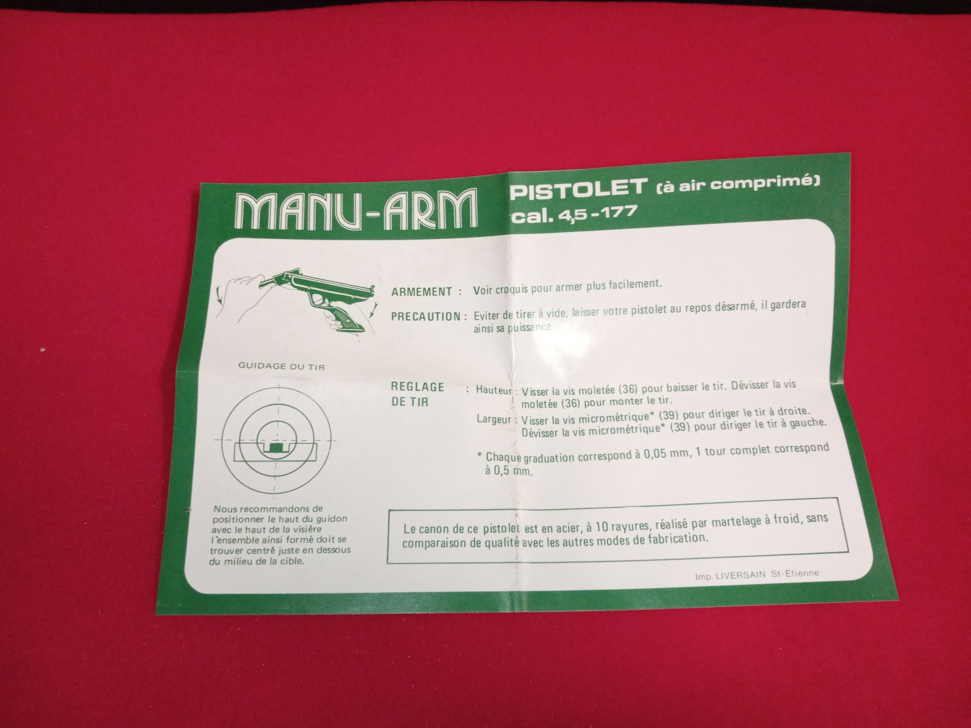 Manu Arm Cal 4 5 177 Pièces Détachées wvCOBMngQsXG0M