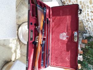 MAUSER DIPLOMATE 66S AVEC 2 CANONS 9.3x62 et 7.66 vom hoffe, 2 lunettes