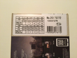 En 30.06 => 2 boites Norma ORYX (11,7 & 13g)