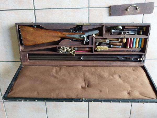 Fusil à broches calibre 16 verney carron avec malette et accessoires  catégorie D