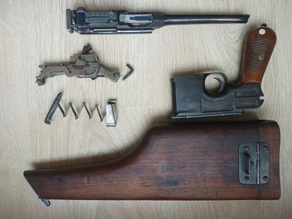 Mauser C96+étui crosse 9x19-TBE
