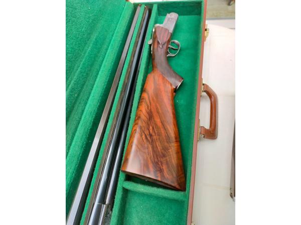 Authentique superposé artisan Paul DEMAS 12/76  magnum deux jeux de canons