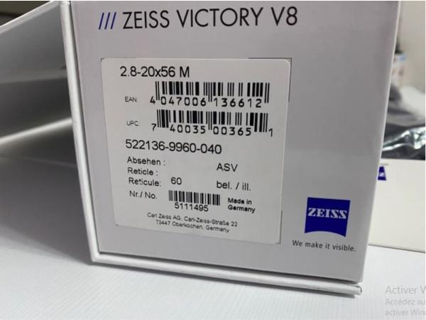 ZEISS VICTORY V8 2,8-20x56 M ASV 60 ill.