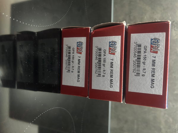 2 boites de balles GPA 7mm 150g neuve