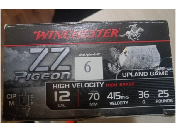 Munitions calibre 12