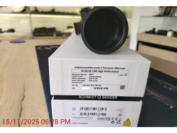 Lunette Schmidt Bender CMII 10-60x56