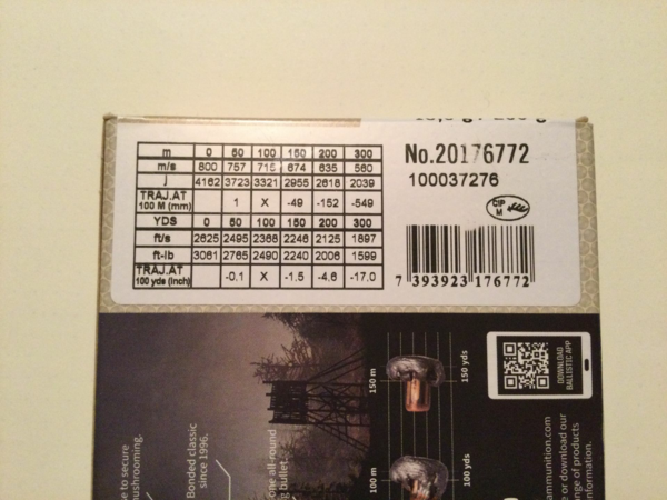 En 30.06 => 2 boites Norma ORYX (11,7 & 13g)