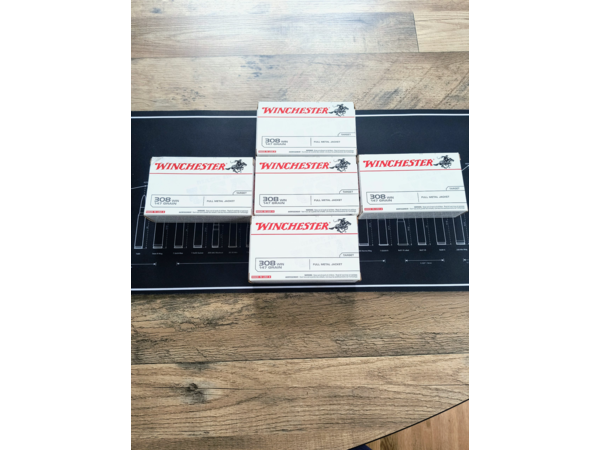 Lot de Winchester .308 Win 147 grains FMJ