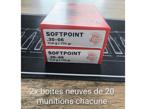 Lot de Geco Softpoint cal. 30-06 11.0g / 170 gr