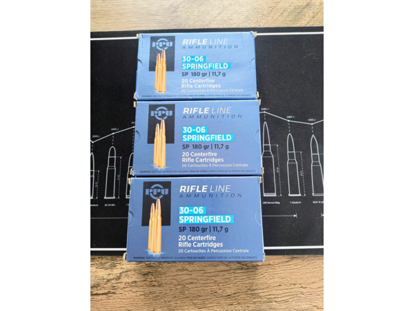 Lot de PPU .30-06 SP 180gr/11,7g
