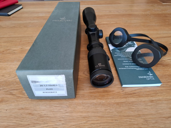 Lunette Swarovski Z6 1.7-10x42 Ret Plex, plus montage Blaser