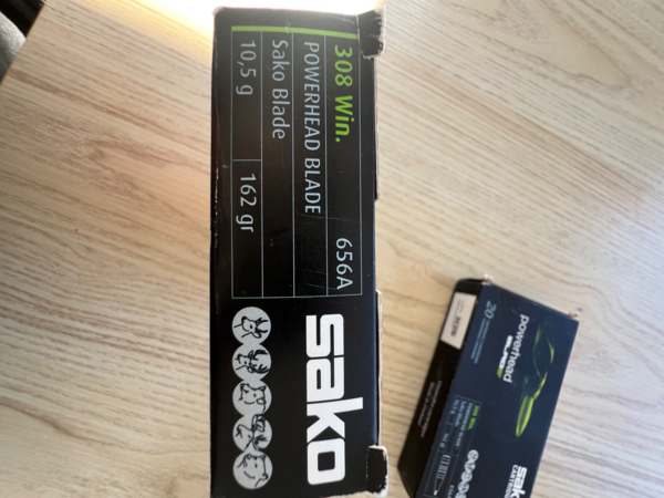 Sako powerhead blade 308w 162gr