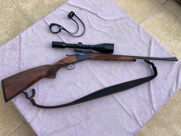 Kipplauf BRNO EFFECT en Cal 243 Win + Lunette Schmidt & Bender 8 X 56 avec montage Fixe