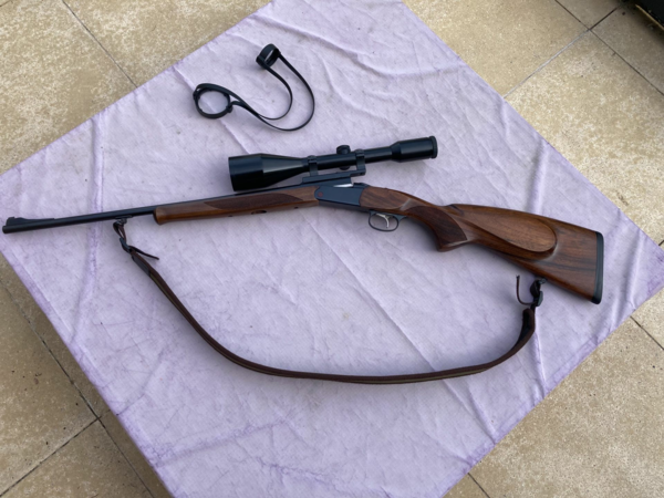 Kipplauf BRNO EFFECT en Cal 243 Win + Lunette Schmidt & Bender 8 X 56 avec montage Fixe