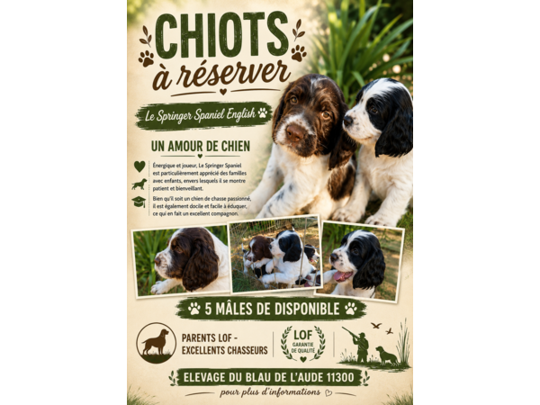 Chiots springer Spaniel English