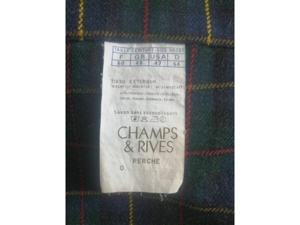 veste de chasse champs et rives(modèle perche)