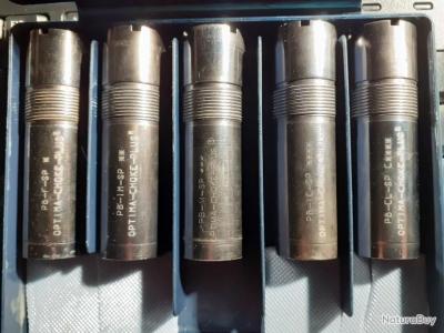 LOT DE 5 CHOKES BERETTA OPTIMA PLUS
