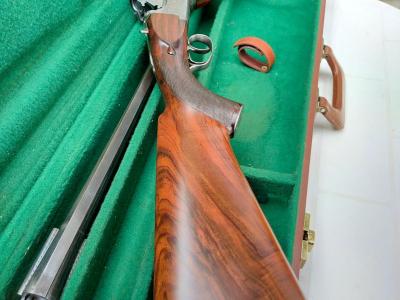 Authentique superposé artisan Paul DEMAS 12/76  magnum deux jeux de canons