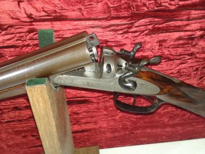 Artisan Liégeois à chiens cal 20 canons Damas