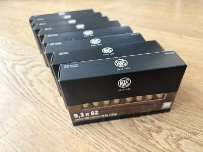 RWS 9.3x62 Evolution Hunting 18.8 gr 291 grains