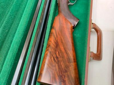 Authentique superposé artisan Paul DEMAS 12/76  magnum deux jeux de canons