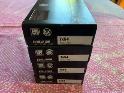 Cartouches RWS 7/64 évolution 10,3 g /159 grains