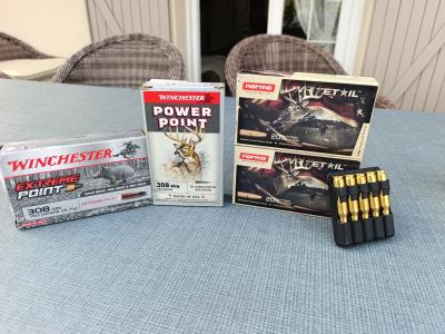 Vends balle calibre 308 w