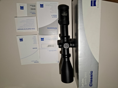 Lunette Zeiss Diavari classic 2.5-10x50 T* Reticule 60 (point rouge crépusculaire)